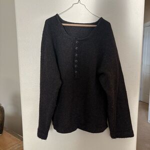 Hand knit wool sweater